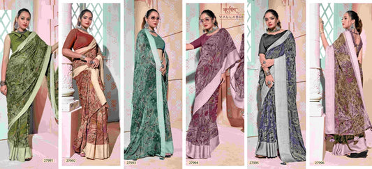 Symphony Vol 3 Vallabhi Prints Georgette Sarees Wholesale