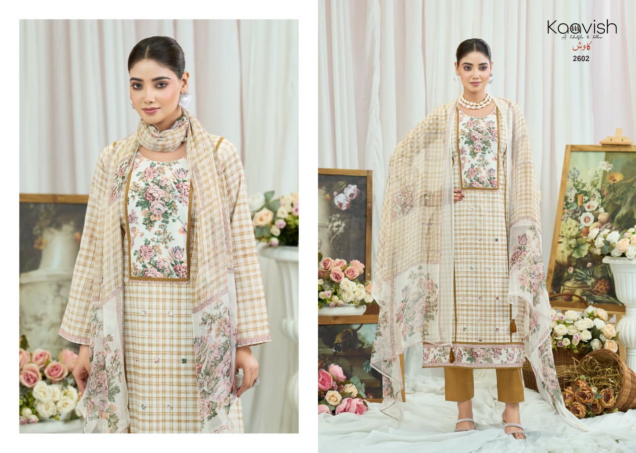 Syraa Kaavish Lawn Cotton Pant Style Suits Exporter India