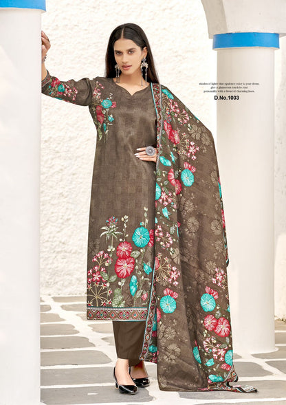 Taabeer Roli Moli Karachi Pashmina Salwar Suits Wholesale Rate