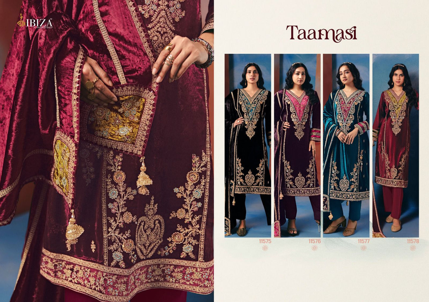 Taamasi Ibiza Velvet Suits Supplier India