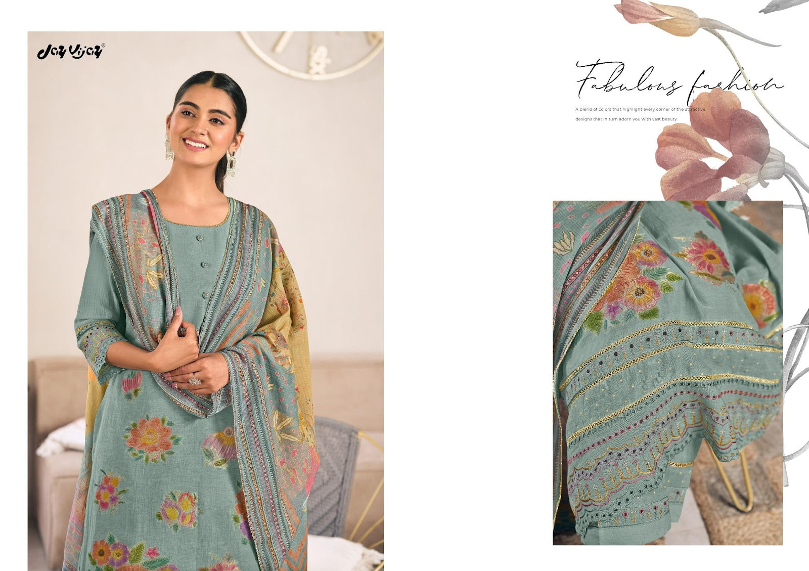 Taana Jay Vijay Mal Pant Style Suits Manufacturer India