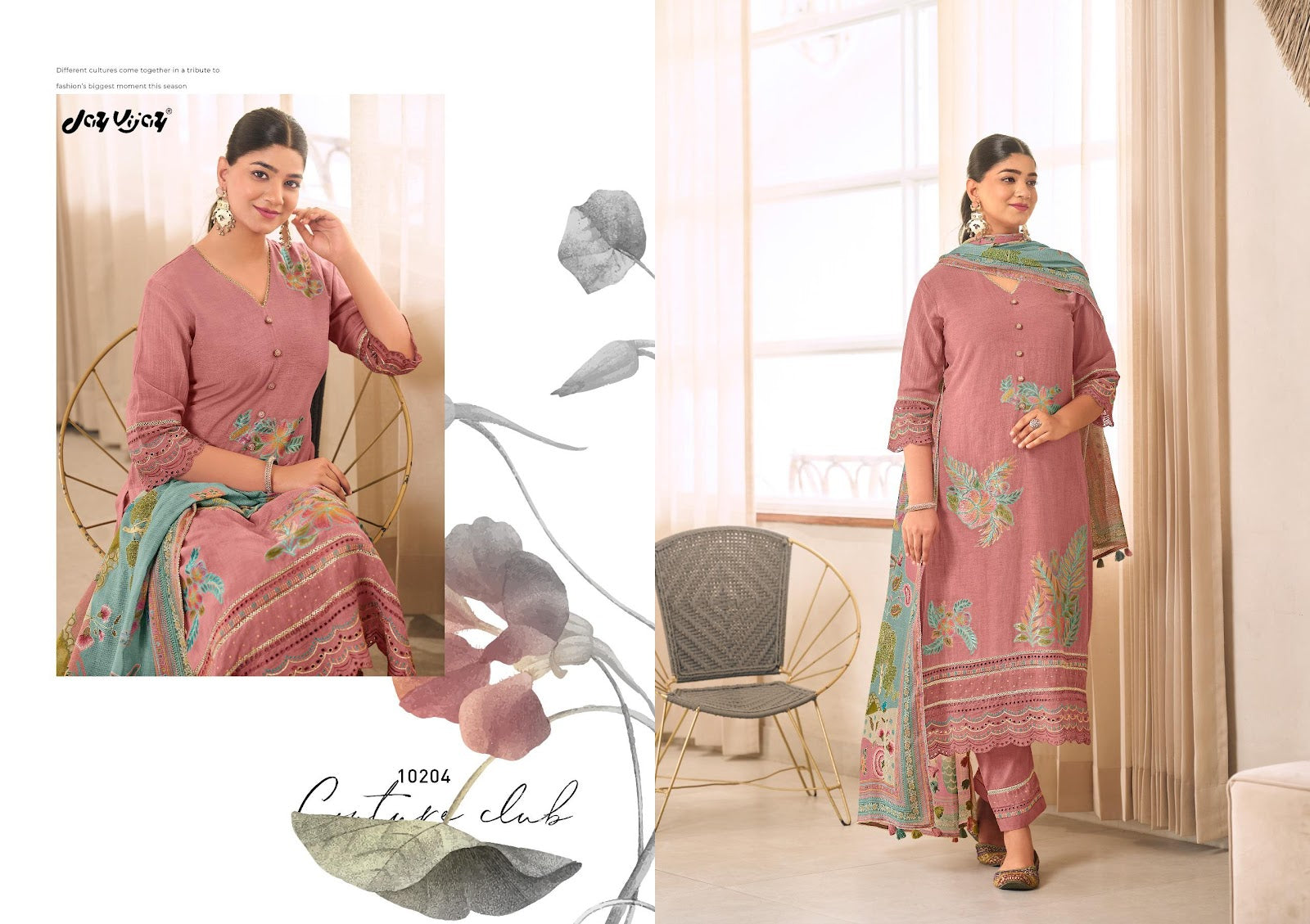 Taana Jay Vijay Mal Pant Style Suits Manufacturer India
