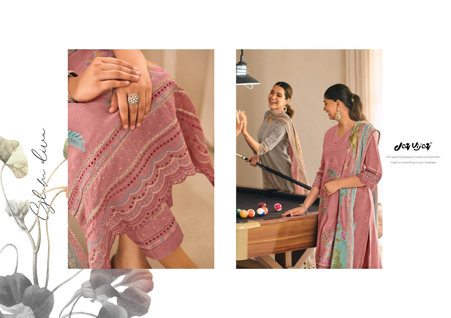 Taana Jay Vijay Mal Pant Style Suits Manufacturer India