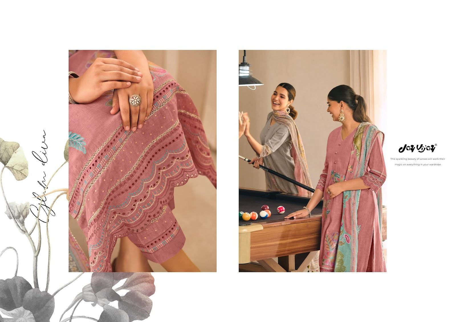 Taana Jay Vijay Mal Pant Style Suits Manufacturer India