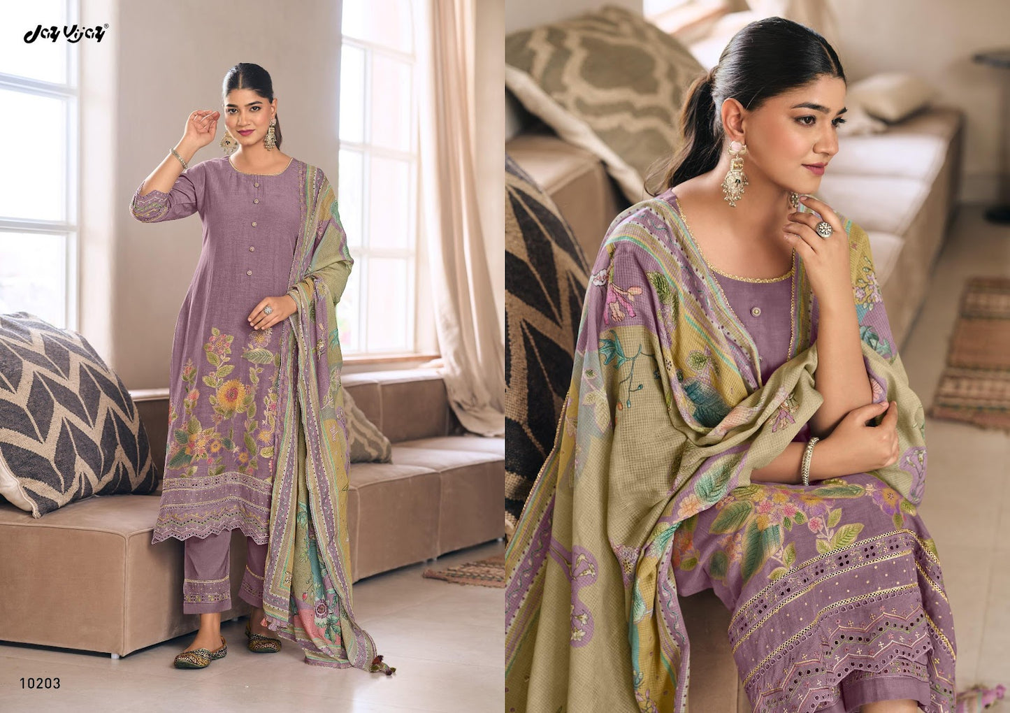 Taana Jay Vijay Mal Pant Style Suits Manufacturer India