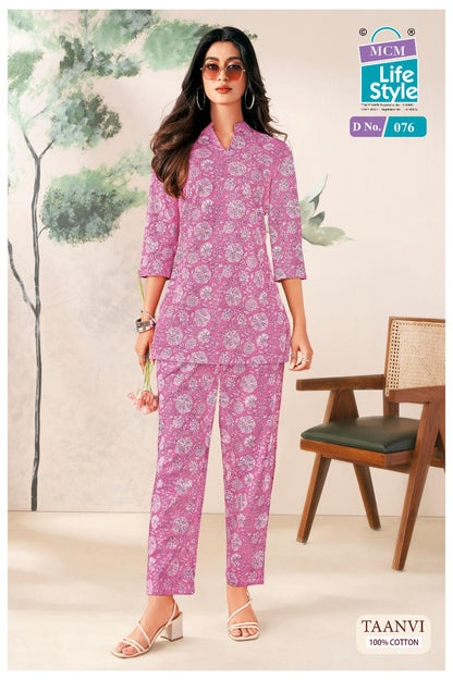 Taanvi Mcm Lifestyle Co Ord Set Wholesaler Ahmedabad