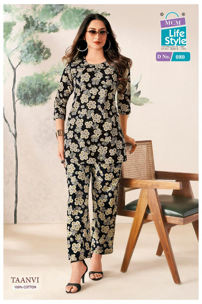 Taanvi Mcm Lifestyle Co Ord Set Wholesaler Ahmedabad