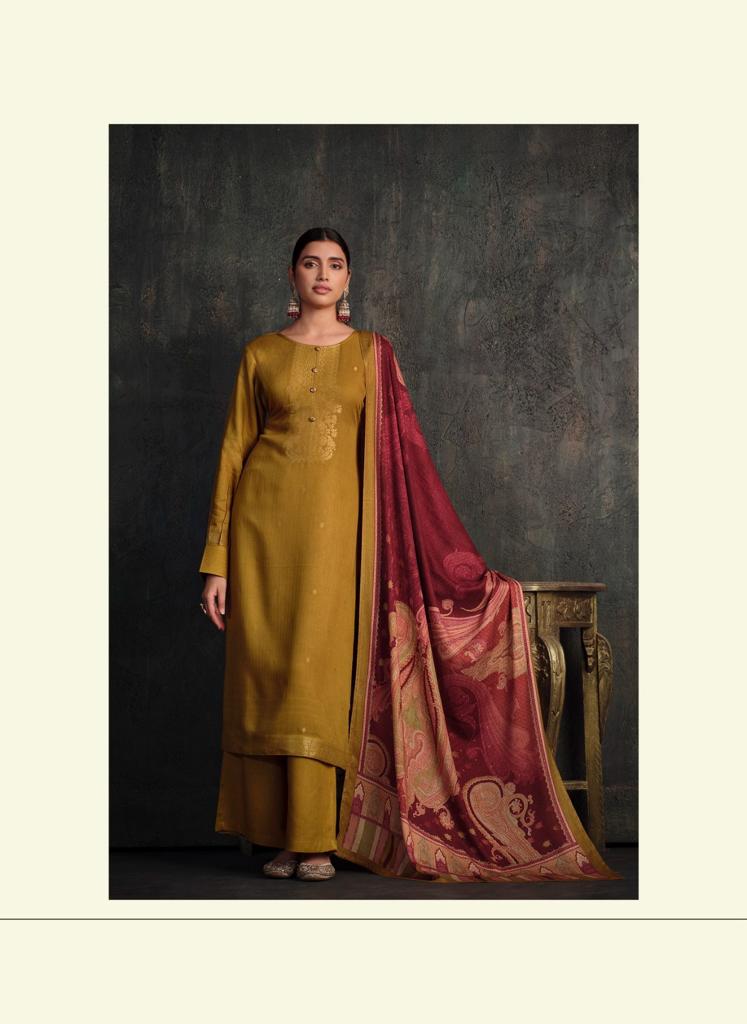 Taanvi Varsha Fashions Woven Silk Pashmina Suits Manufacturer India