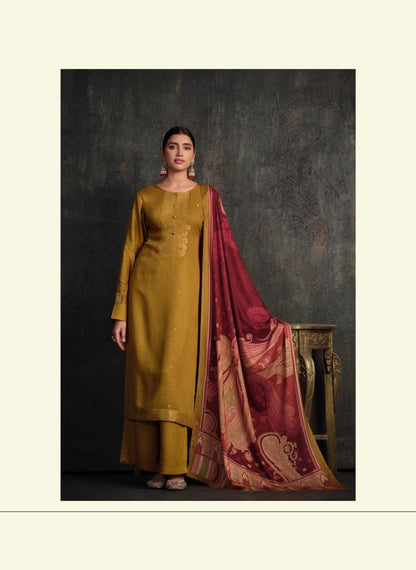 Taanvi Varsha Fashions Woven Silk Pashmina Suits Manufacturer India