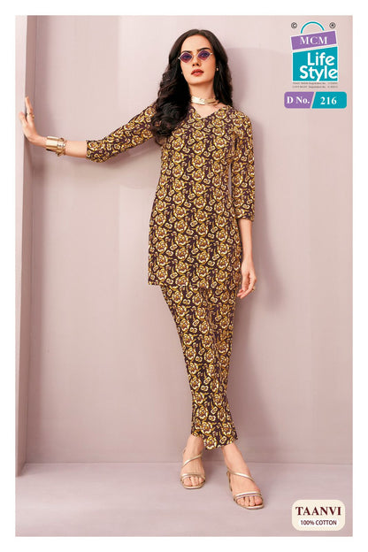 Taanvi Vol 2 Mcm Lifestyle Co Ord Set Wholesaler