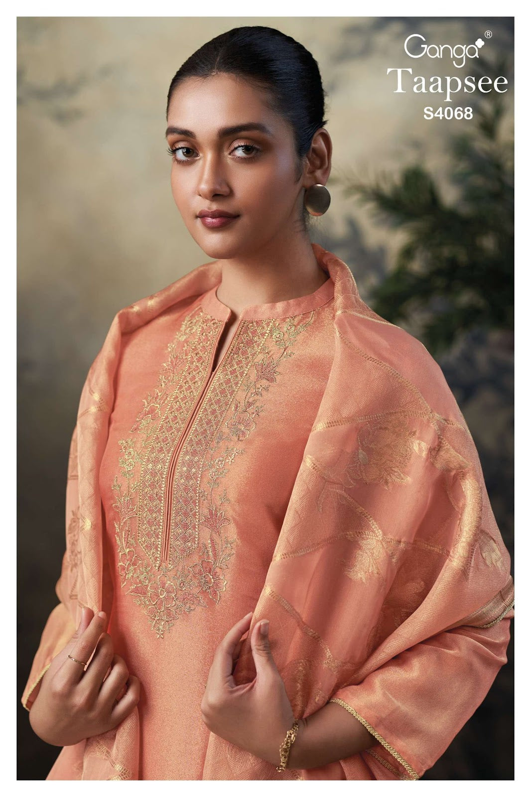 Taapsee 4068 Ganga Premium Bemberg Plazzo Style Suits Manufacturer India
