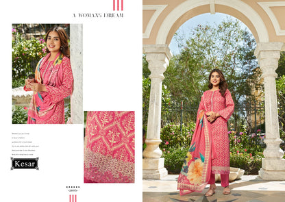 Taapsee Kesar Cambric Pant Style Suits Supplier