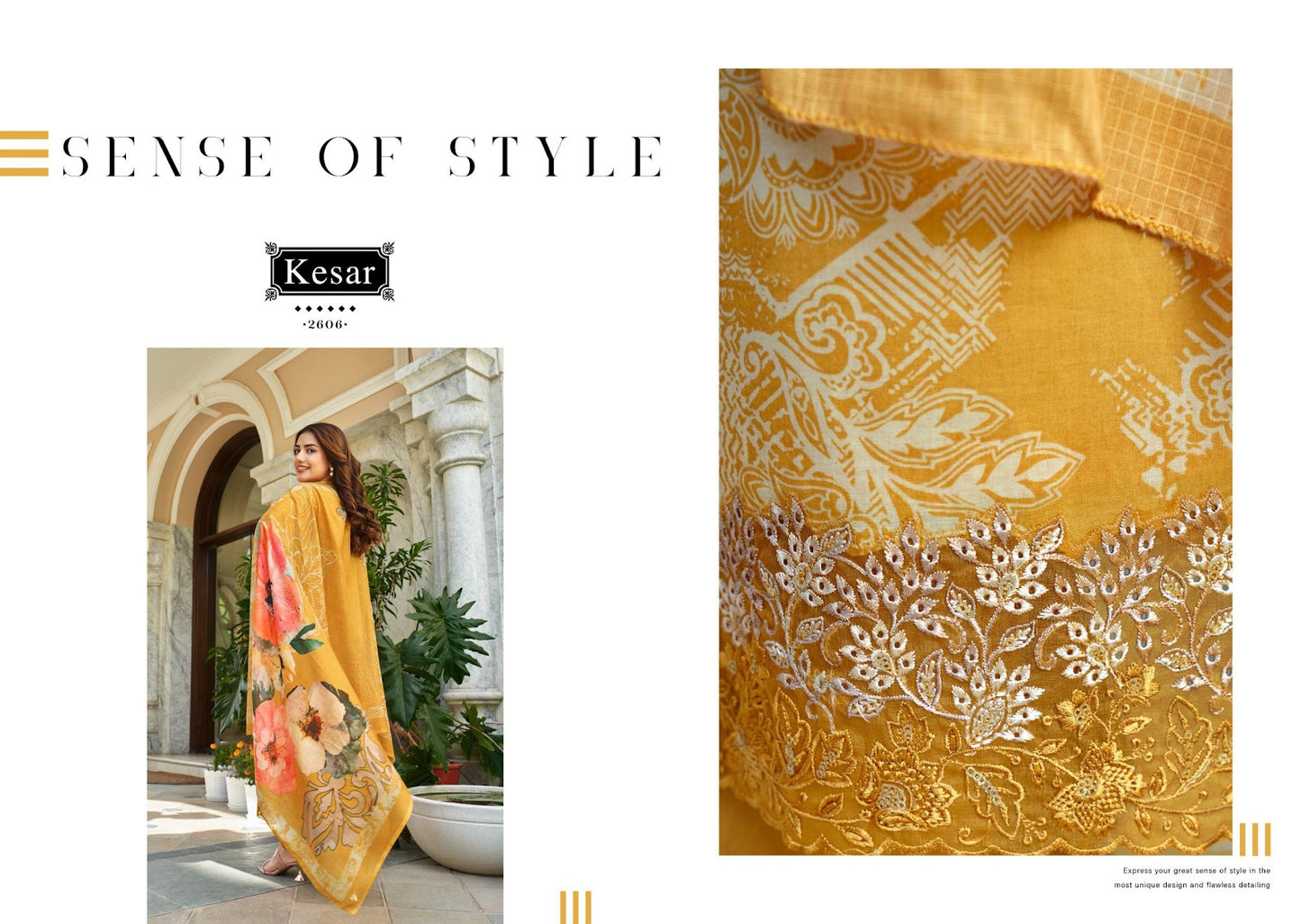 Taapsee Kesar Cambric Pant Style Suits Supplier