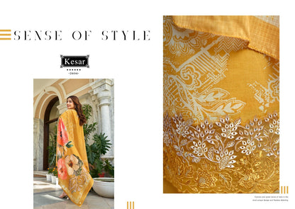 Taapsee Kesar Cambric Pant Style Suits Supplier