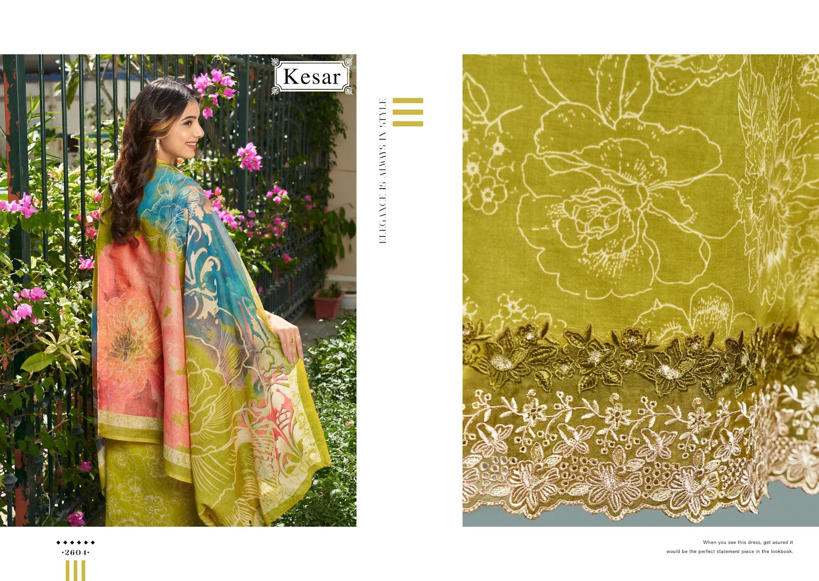 Taapsee Kesar Cambric Pant Style Suits Supplier