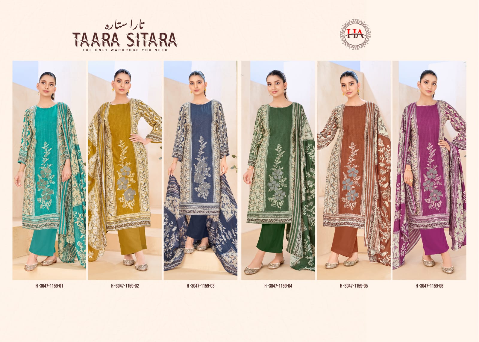 Taara Sitara Harshit Fashion Viscose Reyon Karachi Salwar Suits Exporter Gujarat