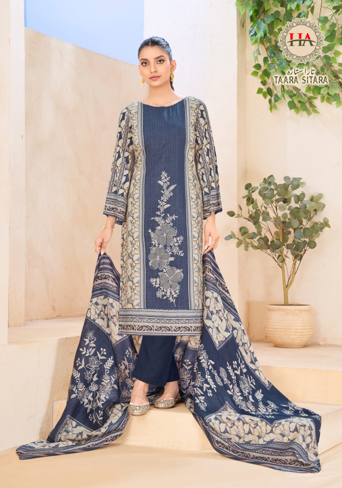 Taara Sitara Harshit Fashion Viscose Reyon Karachi Salwar Suits Exporter Gujarat