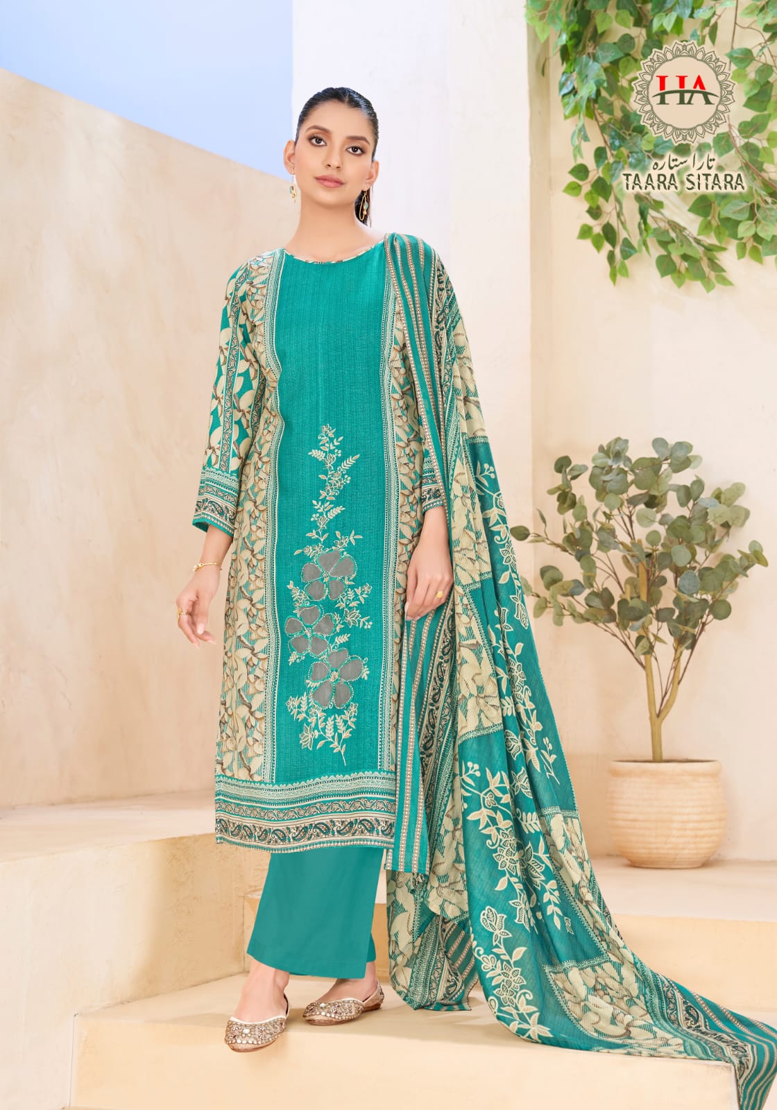 Taara Sitara Harshit Fashion Viscose Reyon Karachi Salwar Suits Exporter Gujarat