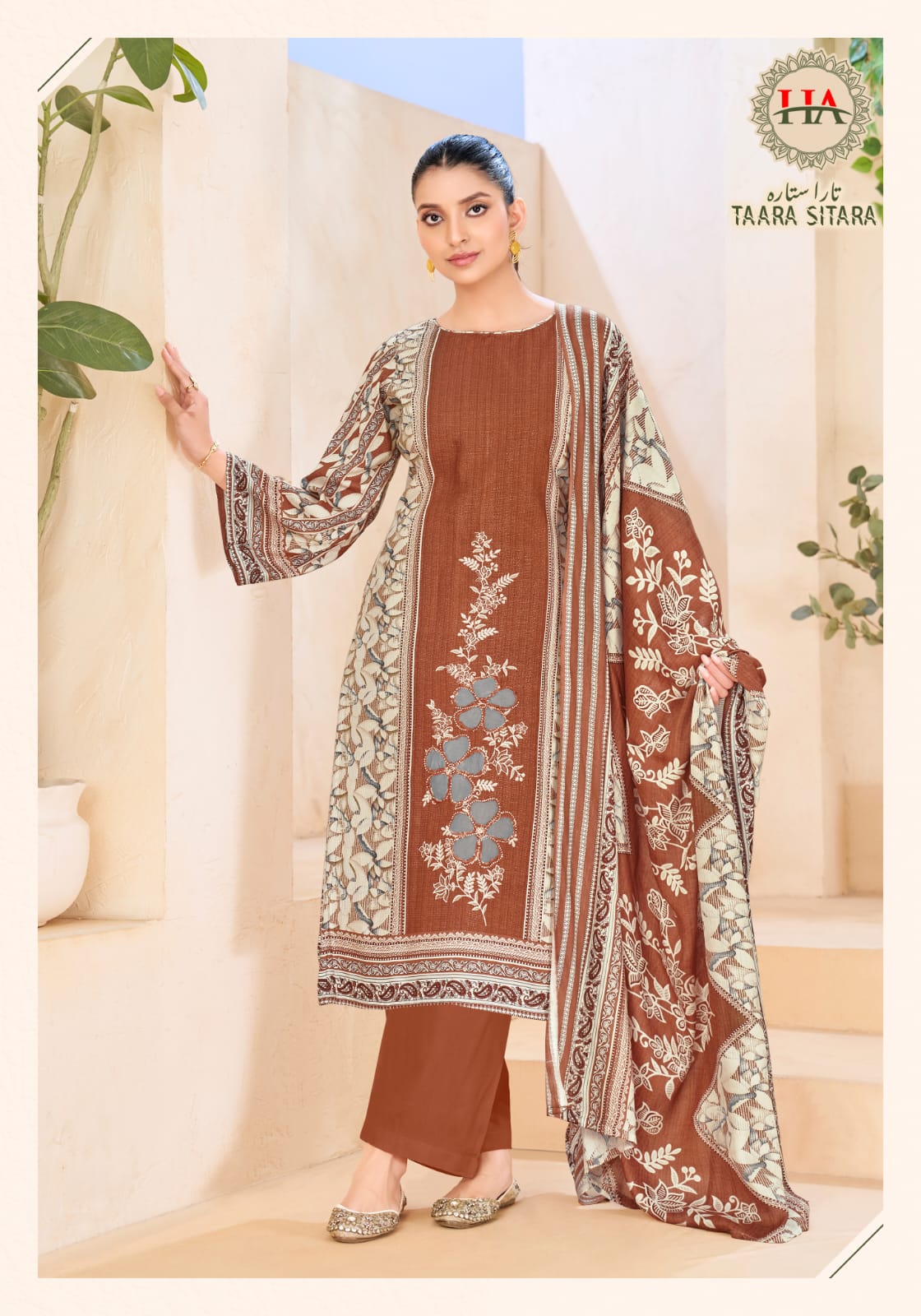 Taara Sitara Harshit Fashion Viscose Reyon Karachi Salwar Suits Exporter Gujarat