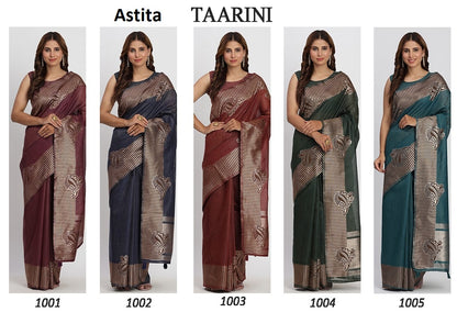 Taarini Astita Linen Cotton Sarees Wholesale Price