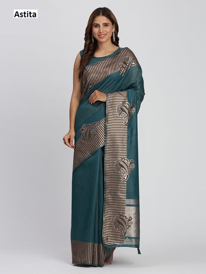 Taarini Astita Linen Cotton Sarees Wholesale Price