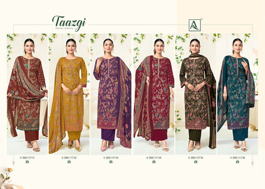 Taazgi Alok Zam Karachi Salwar Suits Wholesale Price