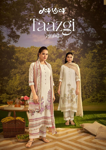 Taazgi Jay Vijay Linen Jacquard Pant Style Suits Wholesale