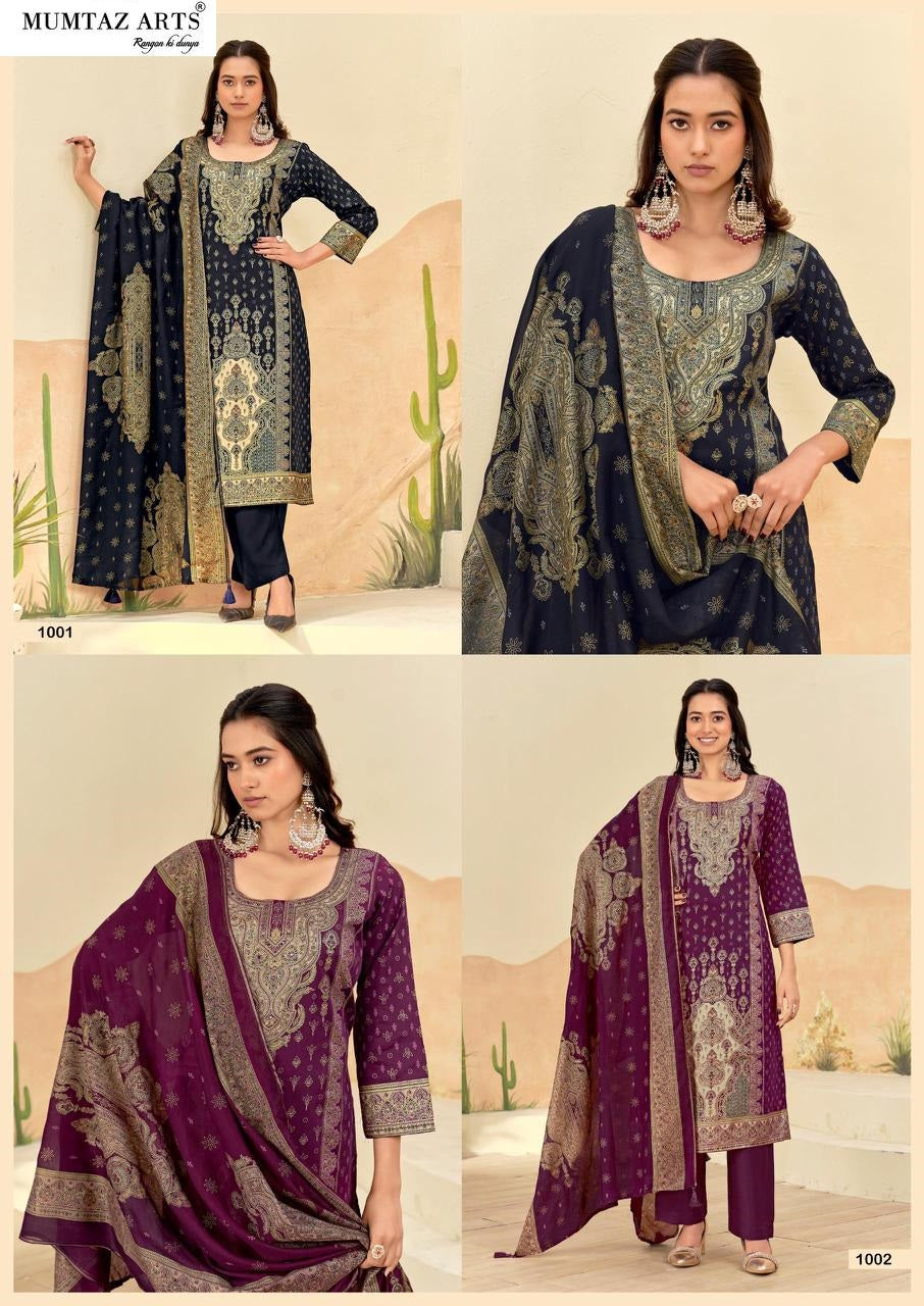Taazgi Mumtaz Arts Viscose Jam Karachi Salwar Suits Supplier Gujarat