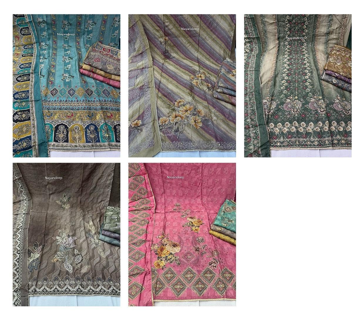 Taazo 180325 Nayandeep Viscose Muslin Salwar Suits Supplier Ahmedabad