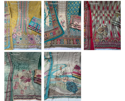 Taazo 260325 Nayandeep Viscose Muslin Salwar Suits Wholesaler Ahmedabad