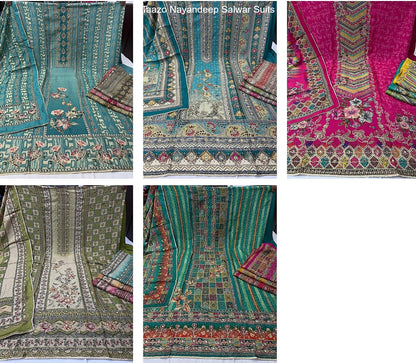 Taazo Nayandeep Viscose Muslin Salwar Suits Supplier Gujarat