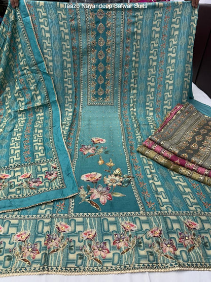 Taazo Nayandeep Viscose Muslin Salwar Suits Supplier Gujarat