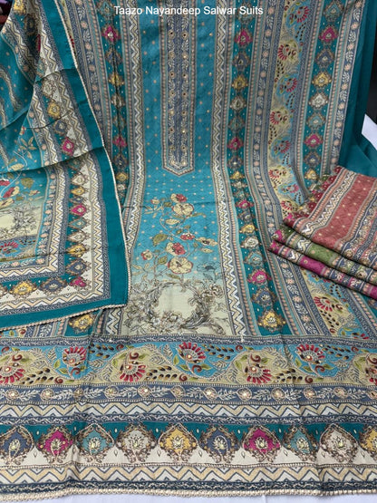 Taazo Nayandeep Viscose Muslin Salwar Suits Supplier Gujarat