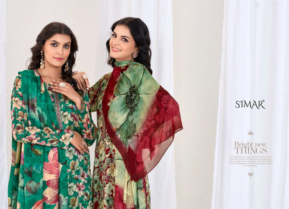 Tabassum Simar Viscose Chinon Pant Style Suits Wholesale Rate