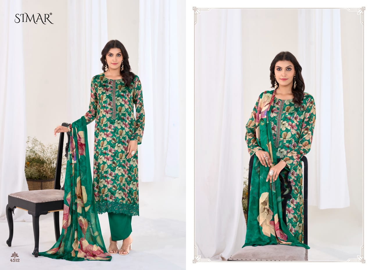 Tabassum Simar Viscose Chinon Pant Style Suits Wholesale Rate