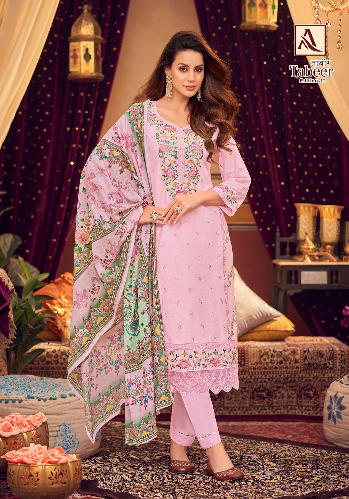 Tabeer Edition 12 Alok Lawn Karachi Salwar Suits Wholesale
