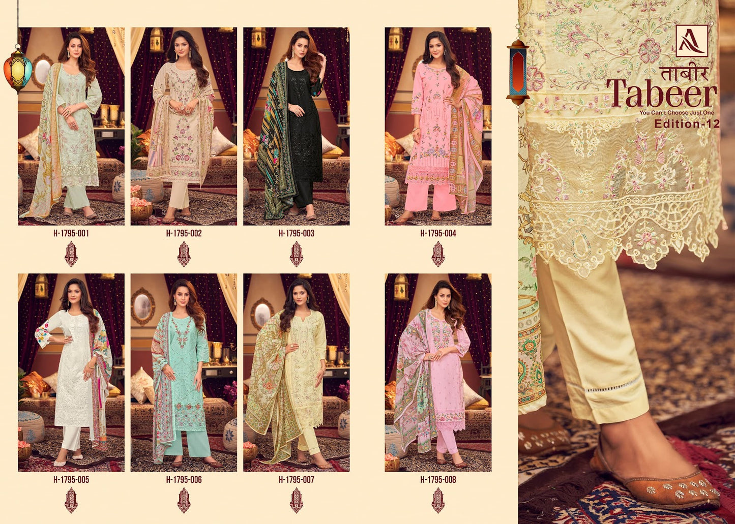 Tabeer Edition 12 Alok Lawn Karachi Salwar Suits Wholesale