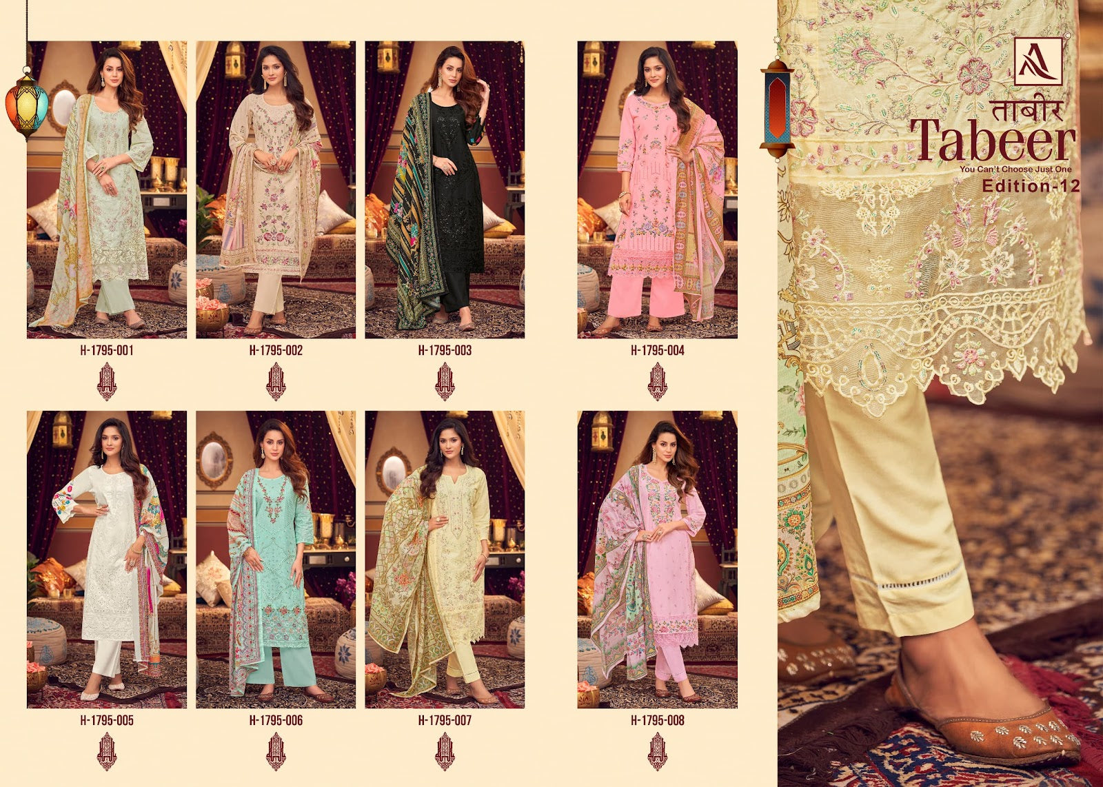 Tabeer Edition 12 Alok Lawn Karachi Salwar Suits Wholesale
