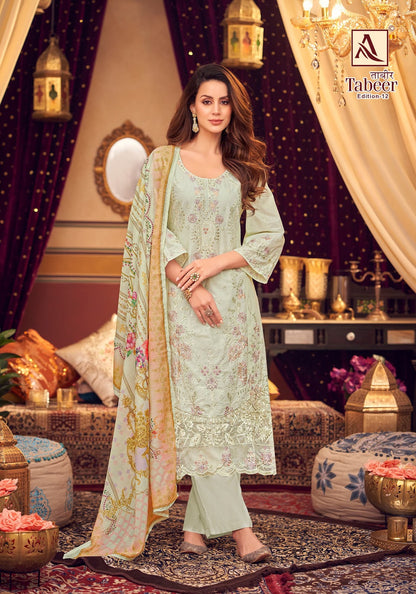 Tabeer Edition 12 Alok Lawn Karachi Salwar Suits Wholesale