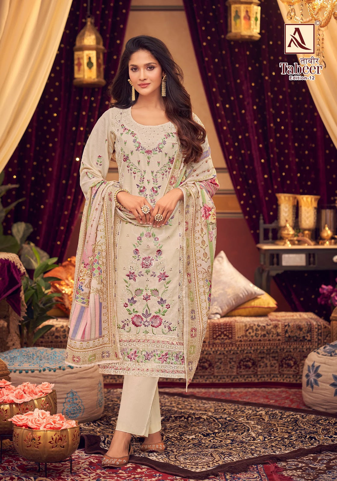 Tabeer Edition 12 Alok Lawn Karachi Salwar Suits Wholesale