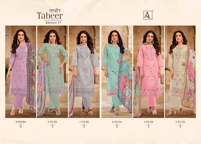 Tabeer Edition 17 Alok Cambric Lawn Karachi Salwar Suits Wholesale Price