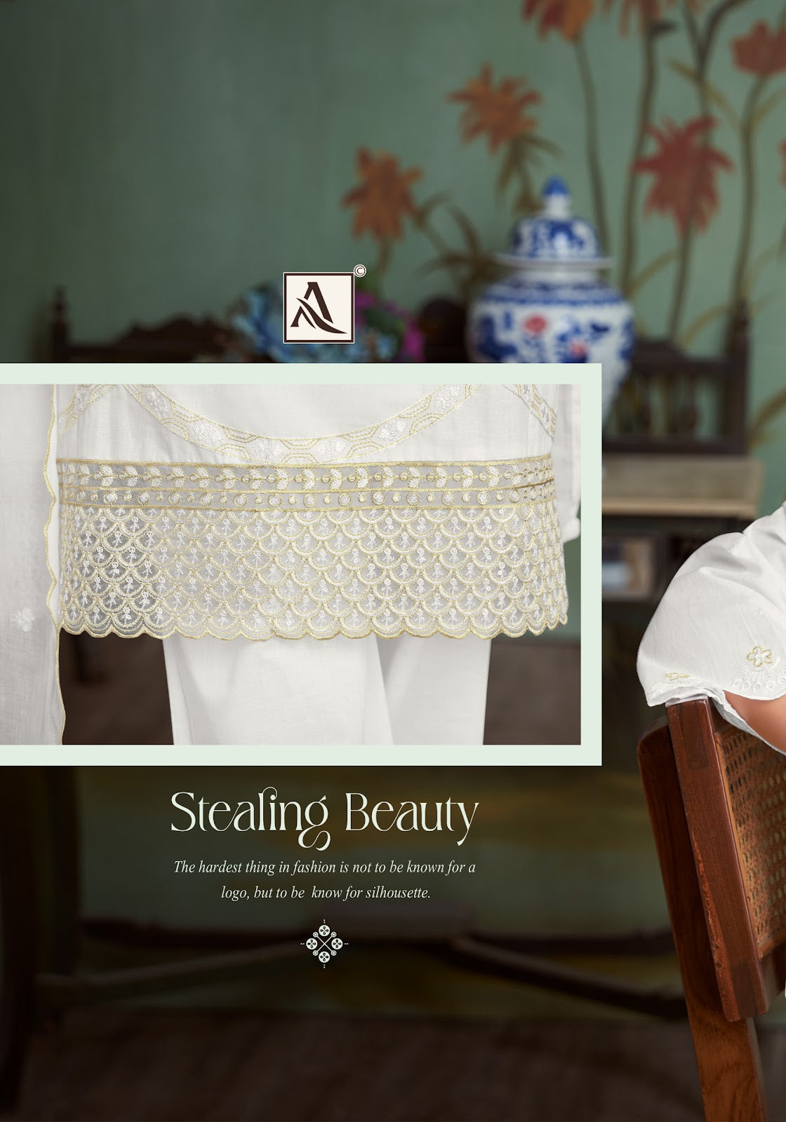 Tabeer Edition 21 Alok Cambric Lawn Karachi Salwar Suits Exporter India