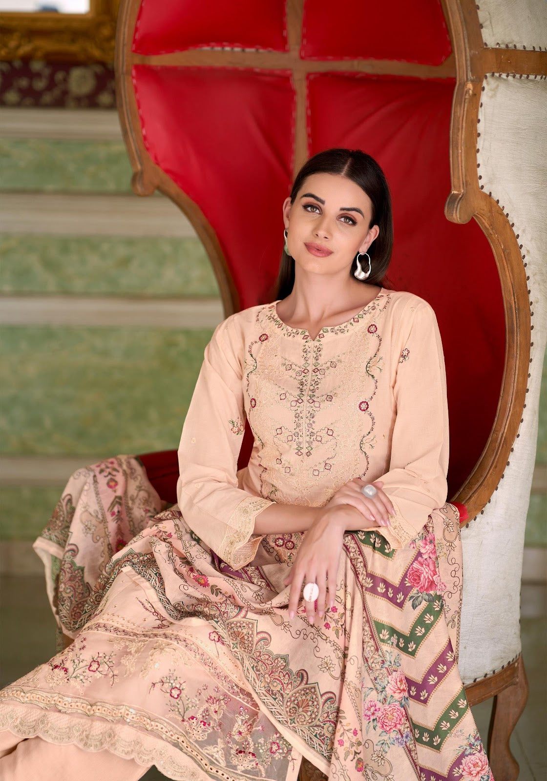 Tabeer Edition 22 Alok Cambric Lawn Karachi Salwar Suits Supplier Gujarat