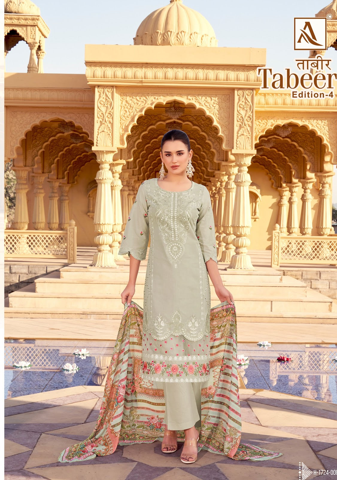 Tabeer Edition 4 Alok Lawn Karachi Salwar Suits Wholesaler India