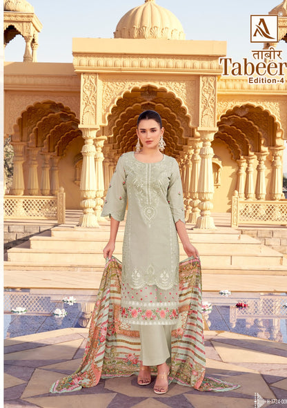 Tabeer Edition 4 Alok Lawn Karachi Salwar Suits Wholesaler India