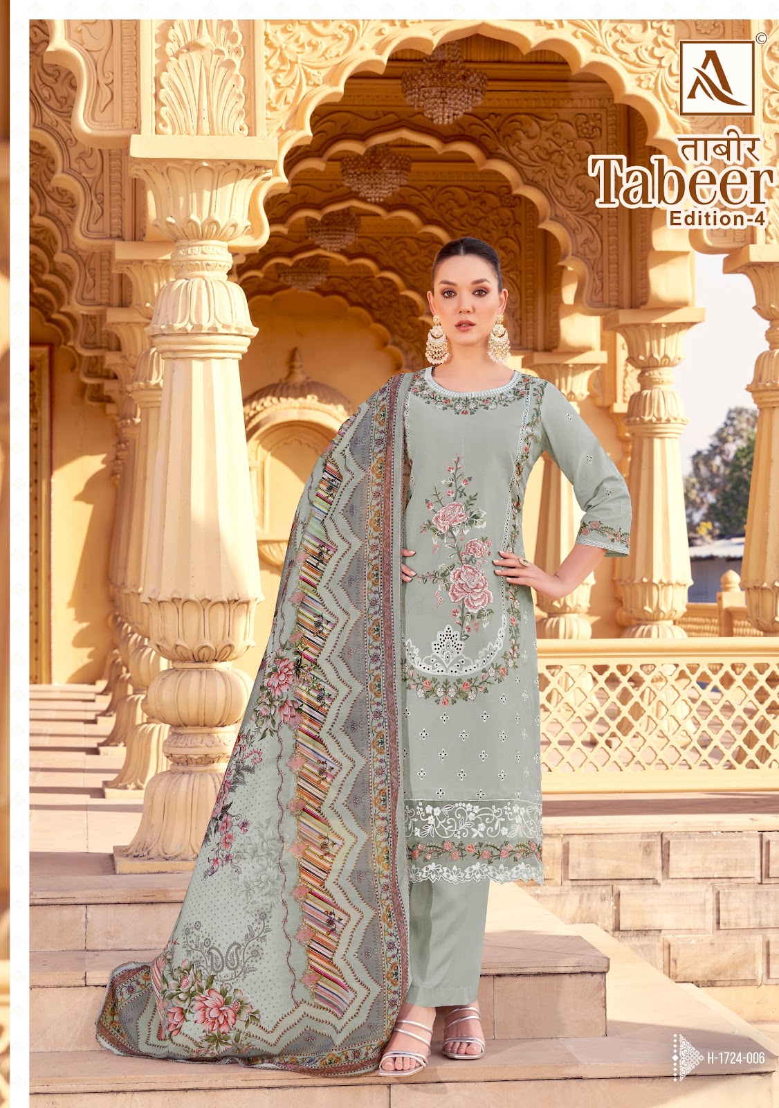 Tabeer Edition 4 Alok Lawn Karachi Salwar Suits Wholesaler India