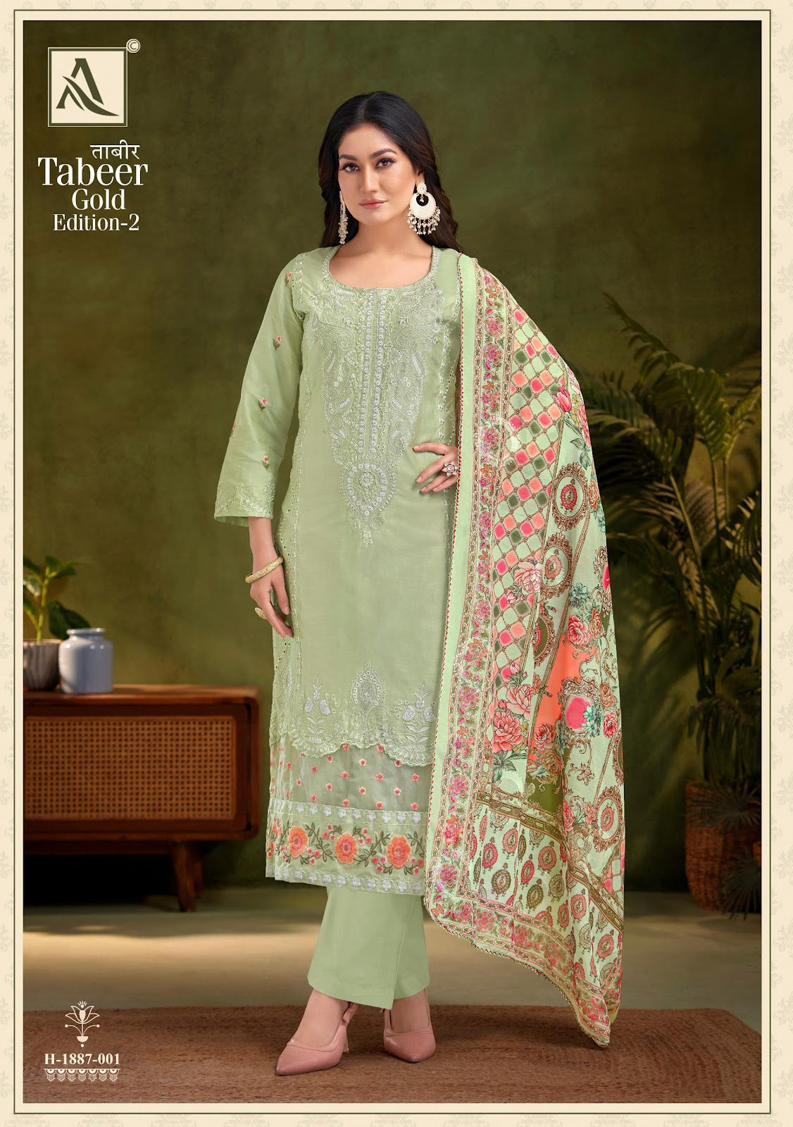 Tabeer Gold Edition 2 Alok Pure Zam Karachi Salwar Suits Exporter