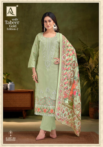 Tabeer Gold Edition 2 Alok Pure Zam Karachi Salwar Suits Exporter
