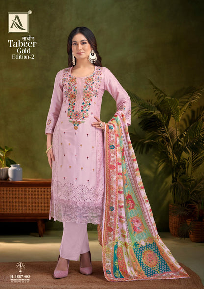 Tabeer Gold Edition 2 Alok Pure Zam Karachi Salwar Suits Exporter