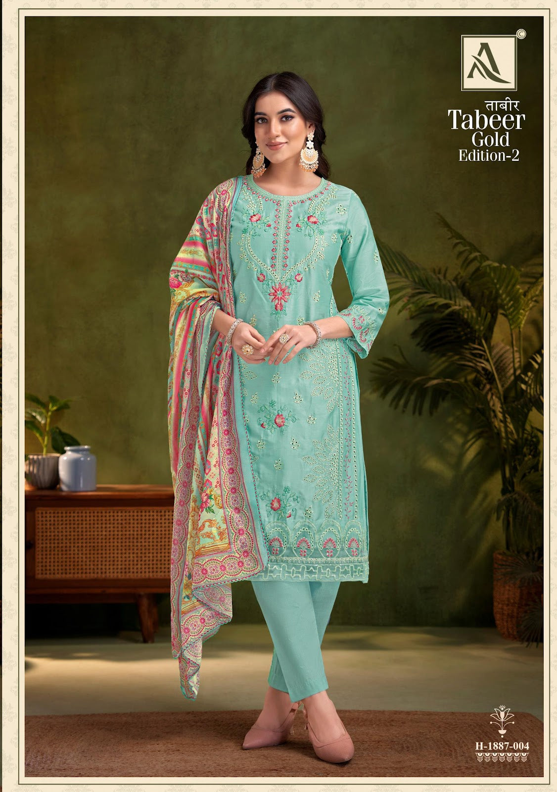 Tabeer Gold Edition 2 Alok Pure Zam Karachi Salwar Suits Exporter